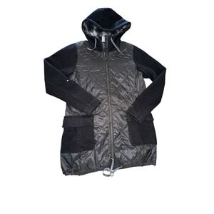 Icebreaker Merino LOFT Womens Departure Jacket Black heather plaid Large